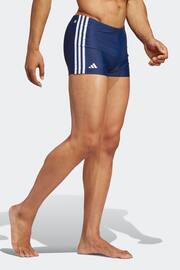 adidas Dark Blue Classic 3-Stripes Swim Boxers - Image 3 of 6
