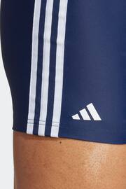 adidas Dark Blue Classic 3-Stripes Swim Boxers - Image 4 of 6