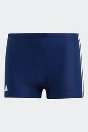 adidas Dark Blue Classic 3-Stripes Swim Boxers - Image 6 of 6