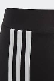 adidas Dark Black Sportswear Essentials 3-Stripes Cotton Leggings - Image 3 of 5