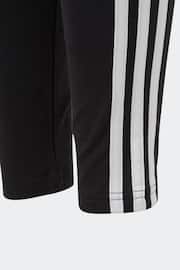 adidas Dark Black Sportswear Essentials 3-Stripes Cotton Leggings - Image 5 of 5