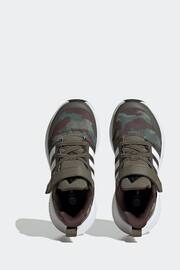 adidas Green Kids Sportswear Fortarun 2.0 Cloudfoam Elastic Lace Top Strap Trainers - Image 6 of 9