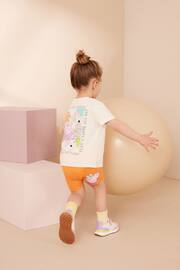 Orange Peppa Pig Short Sleeve T-Shirt and Cycle Short Set (3mths-7yrs) - Image 1 of 6