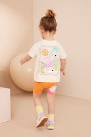 Orange Peppa Pig Short Sleeve T-Shirt and Cycle Short Set (3mths-7yrs) - Image 3 of 6
