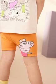 Orange Peppa Pig Short Sleeve T-Shirt and Cycle Short Set (3mths-7yrs) - Image 4 of 6