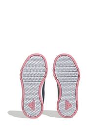 adidas Black/Pink Kids Sportswear Tensaur Hook And Loop Trainers - Image 6 of 8