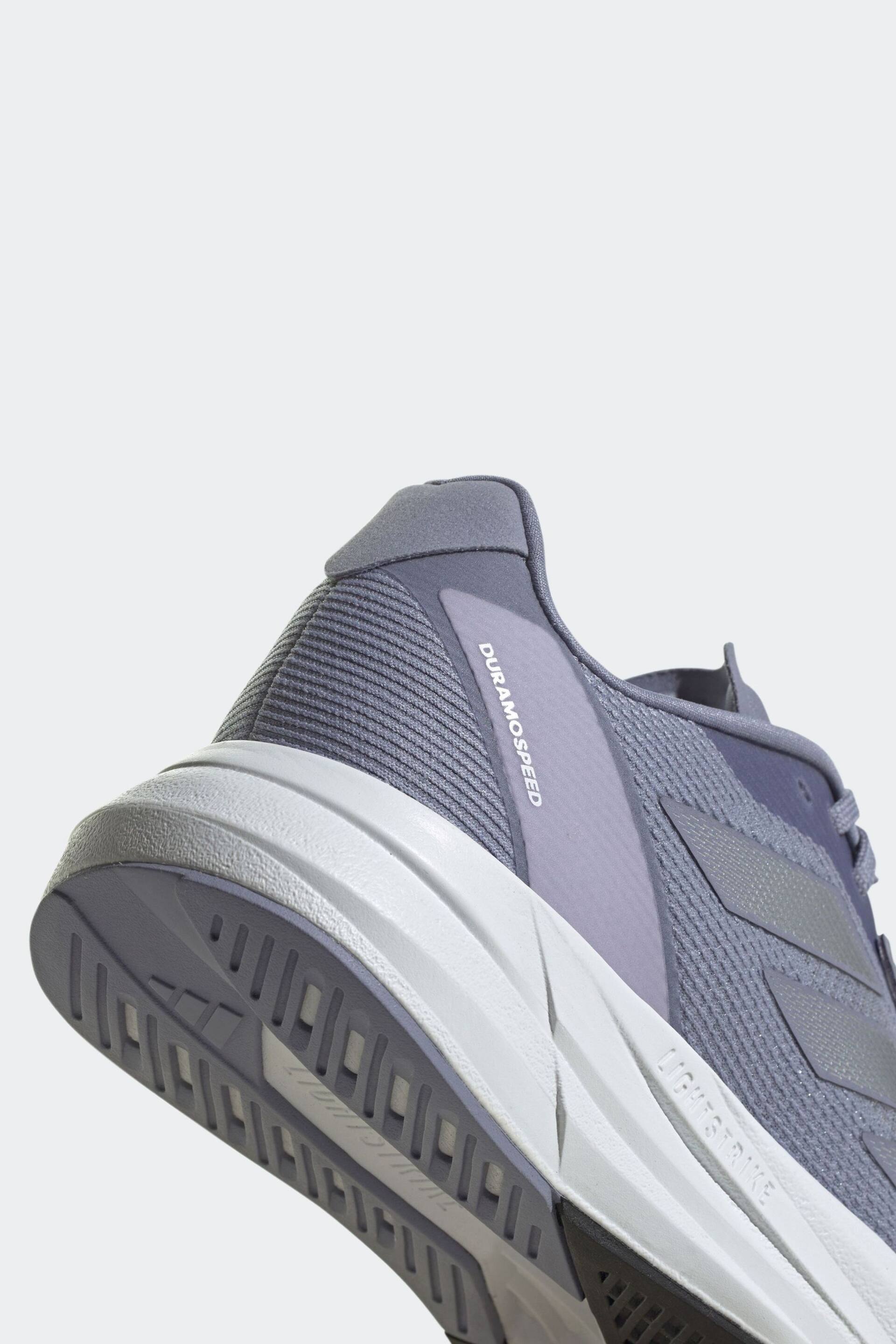 adidas Dark Purple Duramo Speed Trainers - Image 9 of 9