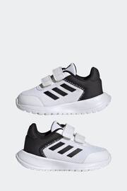adidas White/Black Infant Sportswear Tensaur Run Trainers - Image 4 of 8
