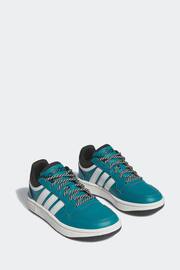 adidas Green Hoops Trainers - Image 2 of 5