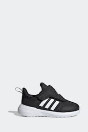 adidas Black/White Sportswear Fortarun 2.0 Trainers - Image 1 of 9