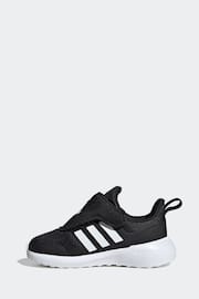 adidas Black/White Sportswear Fortarun 2.0 Trainers - Image 2 of 9