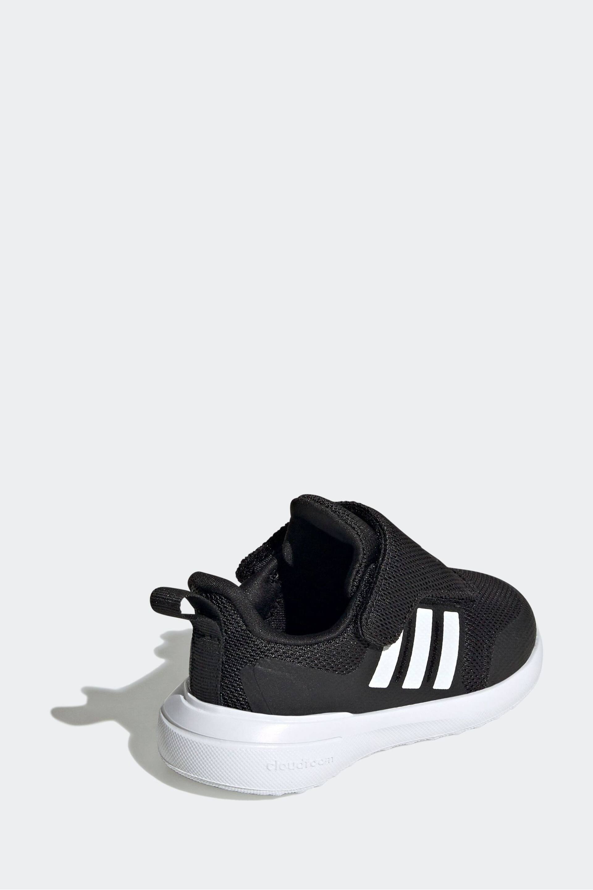adidas Black/White Sportswear Fortarun 2.0 Trainers - Image 4 of 9