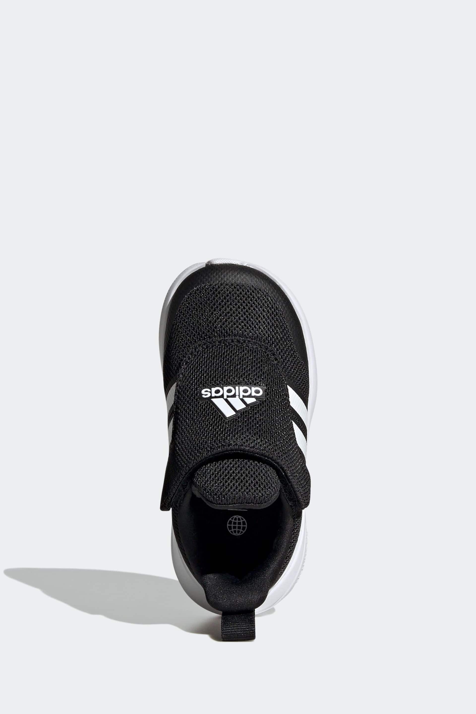 adidas Black/White Sportswear Fortarun 2.0 Trainers - Image 6 of 9