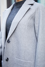 Threadbare Grey Single Breasted Formal Coat - Image 5 of 5