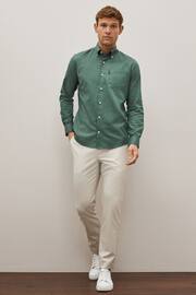 Seafoam Green Slim Fit Easy Iron Button Down Oxford Shirt - Image 2 of 8