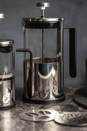 SIIP Silver 8 Cup Glass Cafetiere - Image 1 of 4
