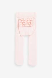 Pink/White Baby Tights 2 Pack (0mths-2yrs) - Image 2 of 4