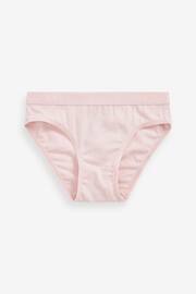 Pink Heart Elastic Bikini Briefs 5 Pack (2-16yrs) - Image 3 of 7