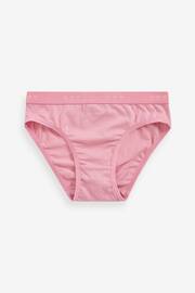Pink Heart Elastic Bikini Briefs 5 Pack (2-16yrs) - Image 4 of 7