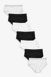 Black/White Hipster Briefs 7 Pack (2-16yrs) - Image 1 of 6