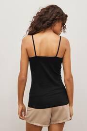 Black/Black/White Thin Strap Vest 3 Packs - Image 5 of 5