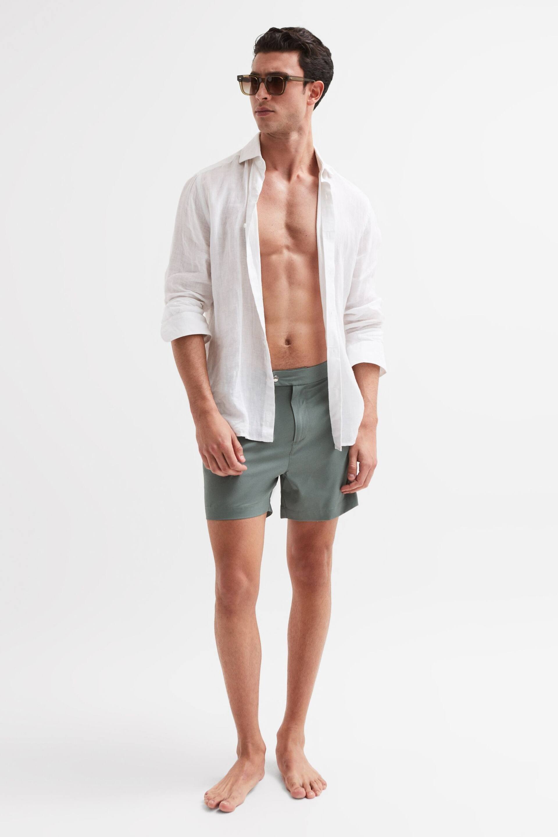 Reiss Sage Sun Side Adjuster Swim Shorts - Image 6 of 6