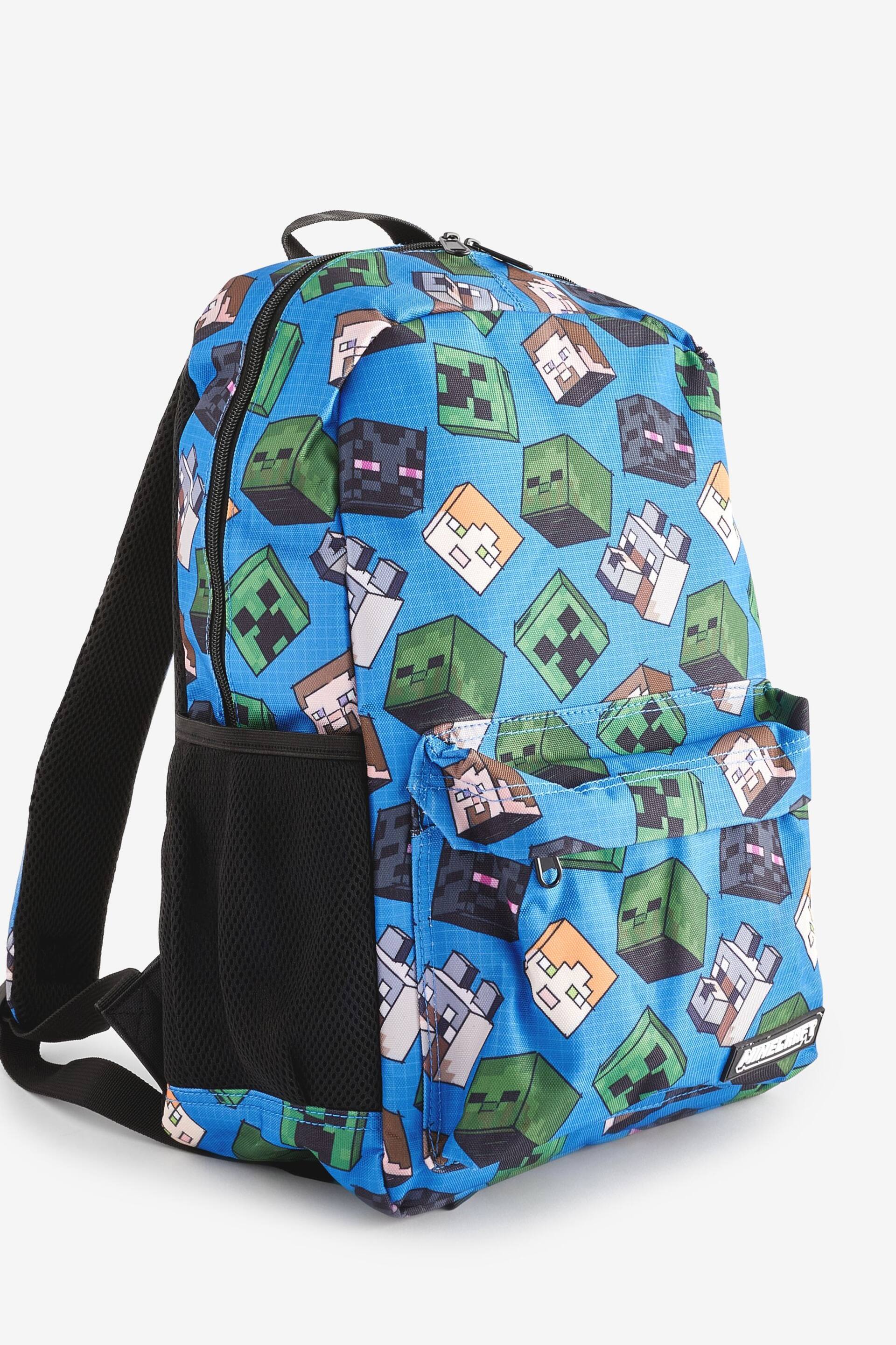 Minecraft Blue Backpack - Image 4 of 5
