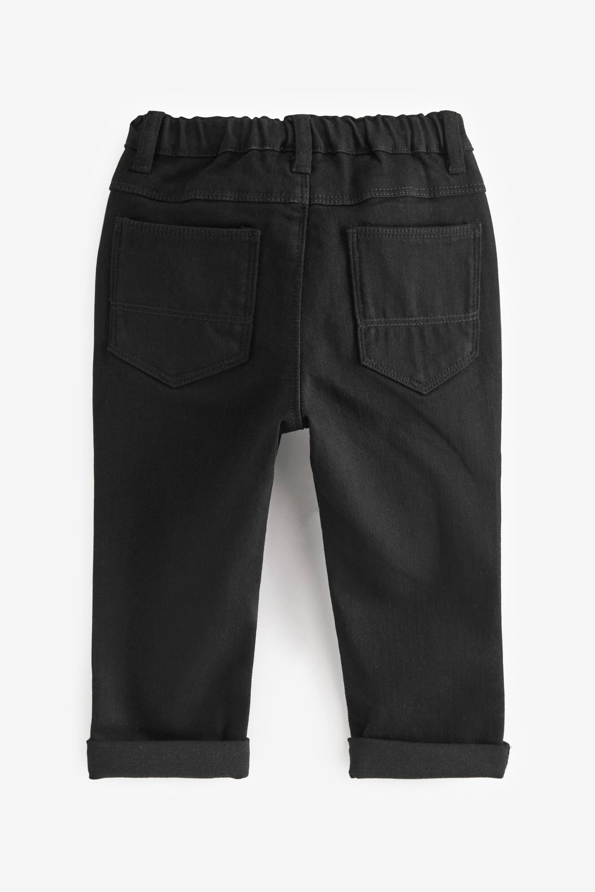 Black Regular Fit Comfort Stretch Jeans (3mths-7yrs) - Image 2 of 3