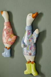 Set of 3 Multi Colour Geese Wall Art Plaques - Image 3 of 5