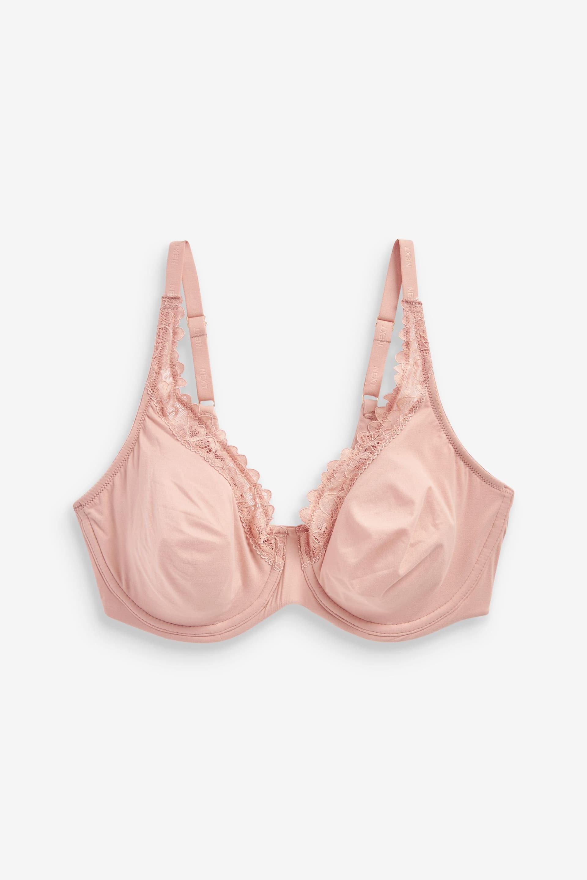 Nude DD+ Non Pad Plunge Ultimate Comfort Brushed Bra - Image 6 of 7