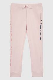 Reiss Soft Pink Maria Senior Sequin Joggers - Image 2 of 6
