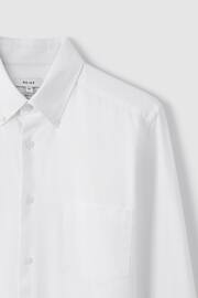 Reiss White Greenwich Slim Fit Cotton Oxford Shirt - Image 5 of 6