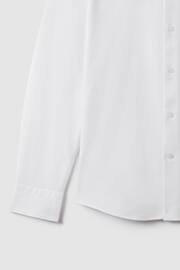 Reiss White Greenwich Slim Fit Cotton Oxford Shirt - Image 6 of 6