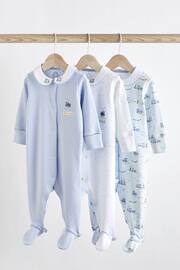 White Baby Sleepsuits 3 Pack (0-2yrs) - Image 1 of 15