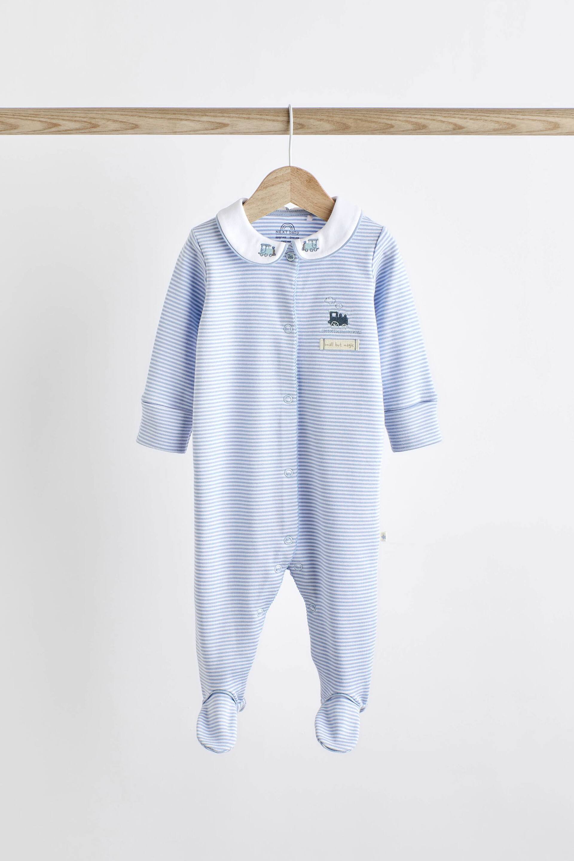 White Baby Sleepsuits 3 Pack (0-2yrs) - Image 5 of 15