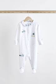 White Baby Sleepsuits 3 Pack (0-2yrs) - Image 6 of 15