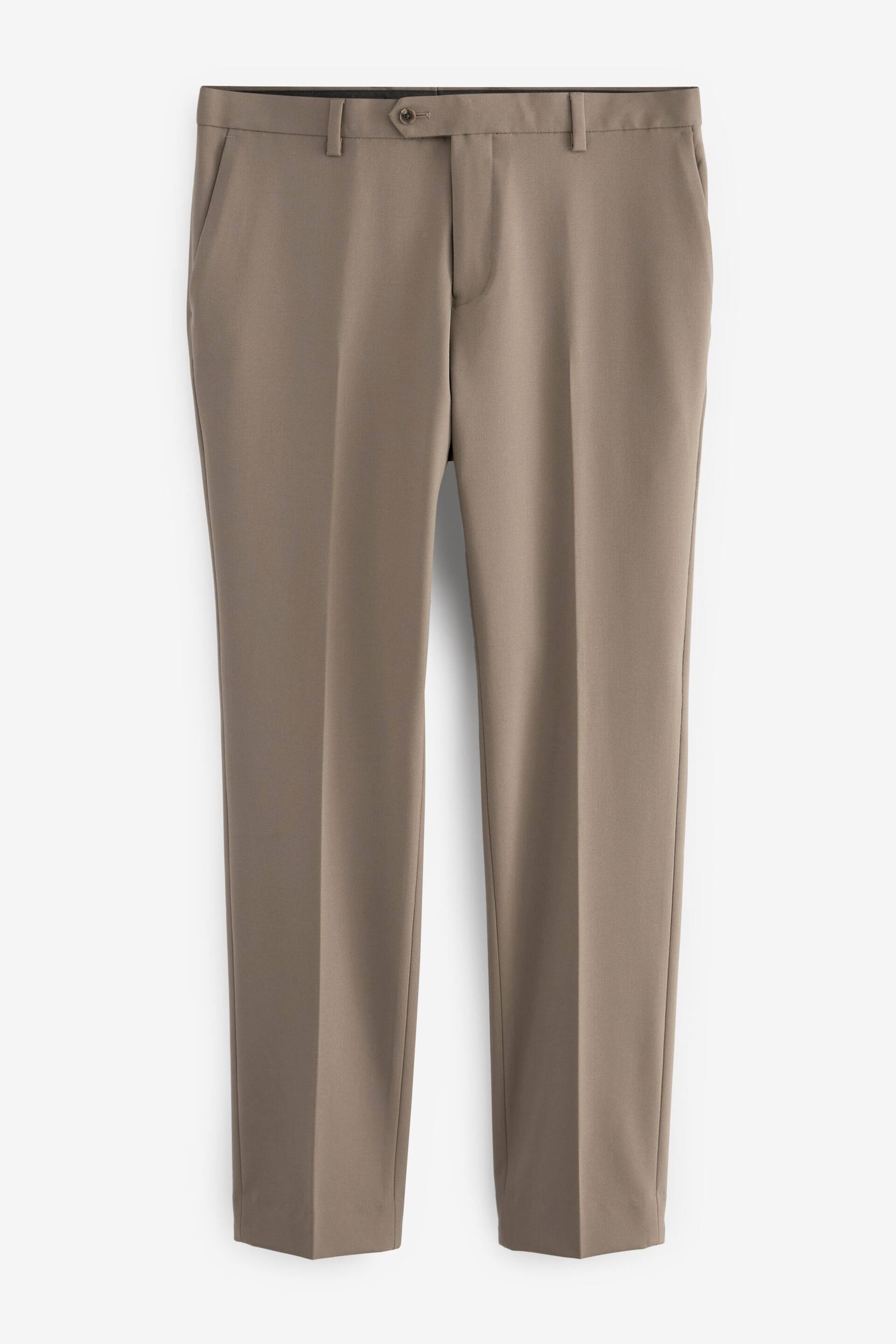 Taupe Skinny Fit Motionflex Stretch Suit: Trousers - Image 6 of 11