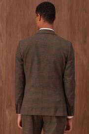 Brown Slim Check Suit: Jacket - Image 3 of 14
