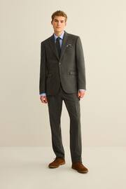 Green Regular Fit Trimmed Check Suit: Trousers - Image 4 of 10