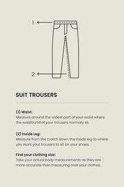 Light Grey Regular Fit Trimmed Check Suit: Trousers - Image 11 of 11