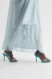 Reiss Blue Estel Embellished Heeled Sandals - Image 2 of 5