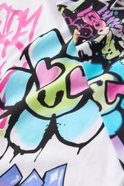 Black/White Graffiti T-Shirt And Leggings Set (3-16yrs) - Image 8 of 9