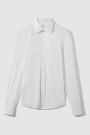 Reiss White Voyager Slim Fit Button-Through Travel Shirt - Image 2 of 8