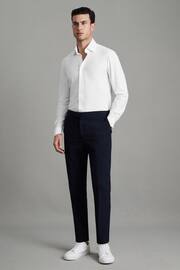 Reiss White Voyager Slim Fit Button-Through Travel Shirt - Image 3 of 8