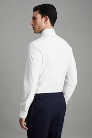 Reiss White Voyager Slim Fit Button-Through Travel Shirt - Image 4 of 8