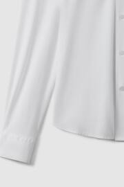 Reiss White Voyager Slim Fit Button-Through Travel Shirt - Image 6 of 8