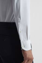 Reiss White Voyager Slim Fit Button-Through Travel Shirt - Image 8 of 8