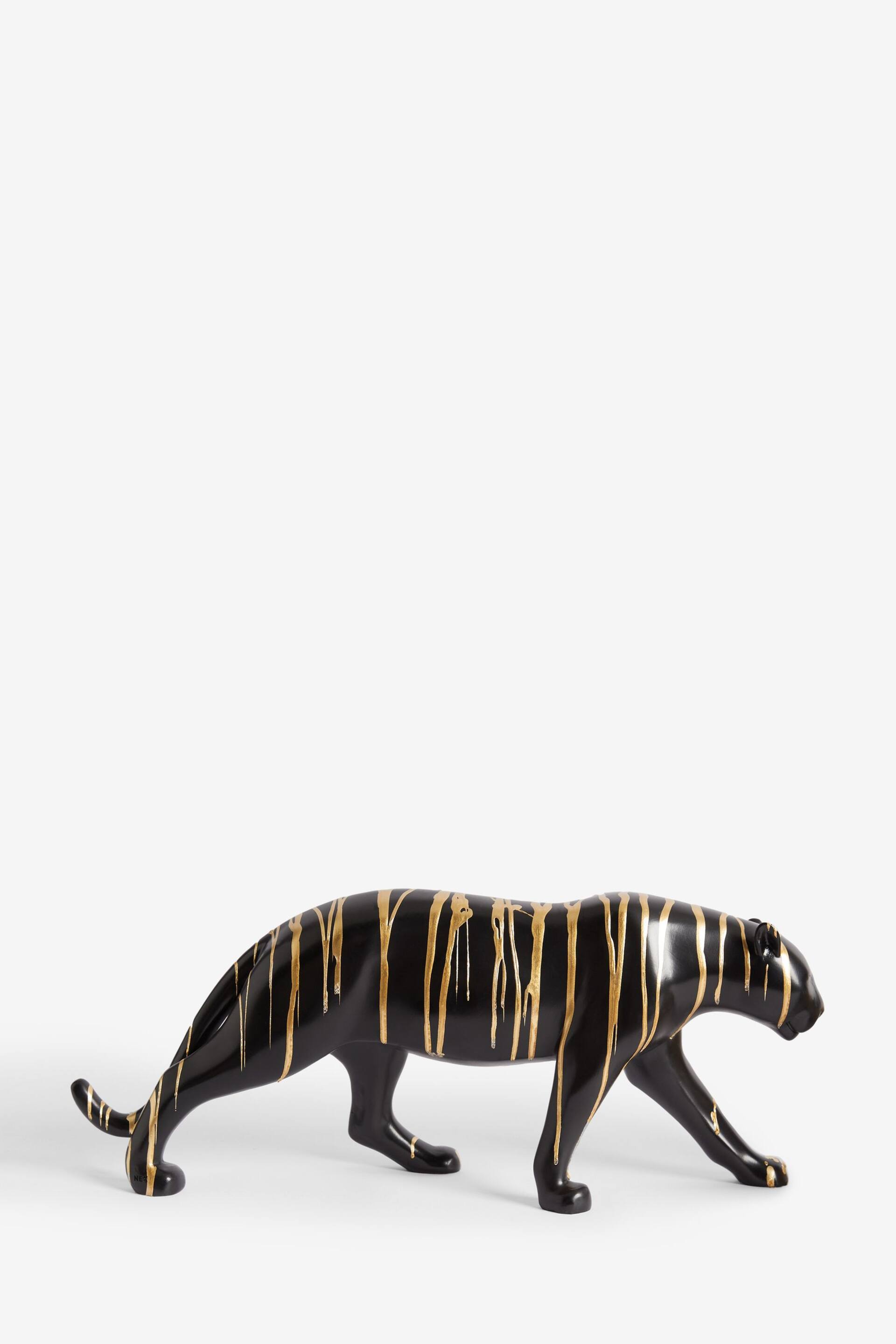 Black Petra the Panther Gold Drip Ornament - Image 3 of 4