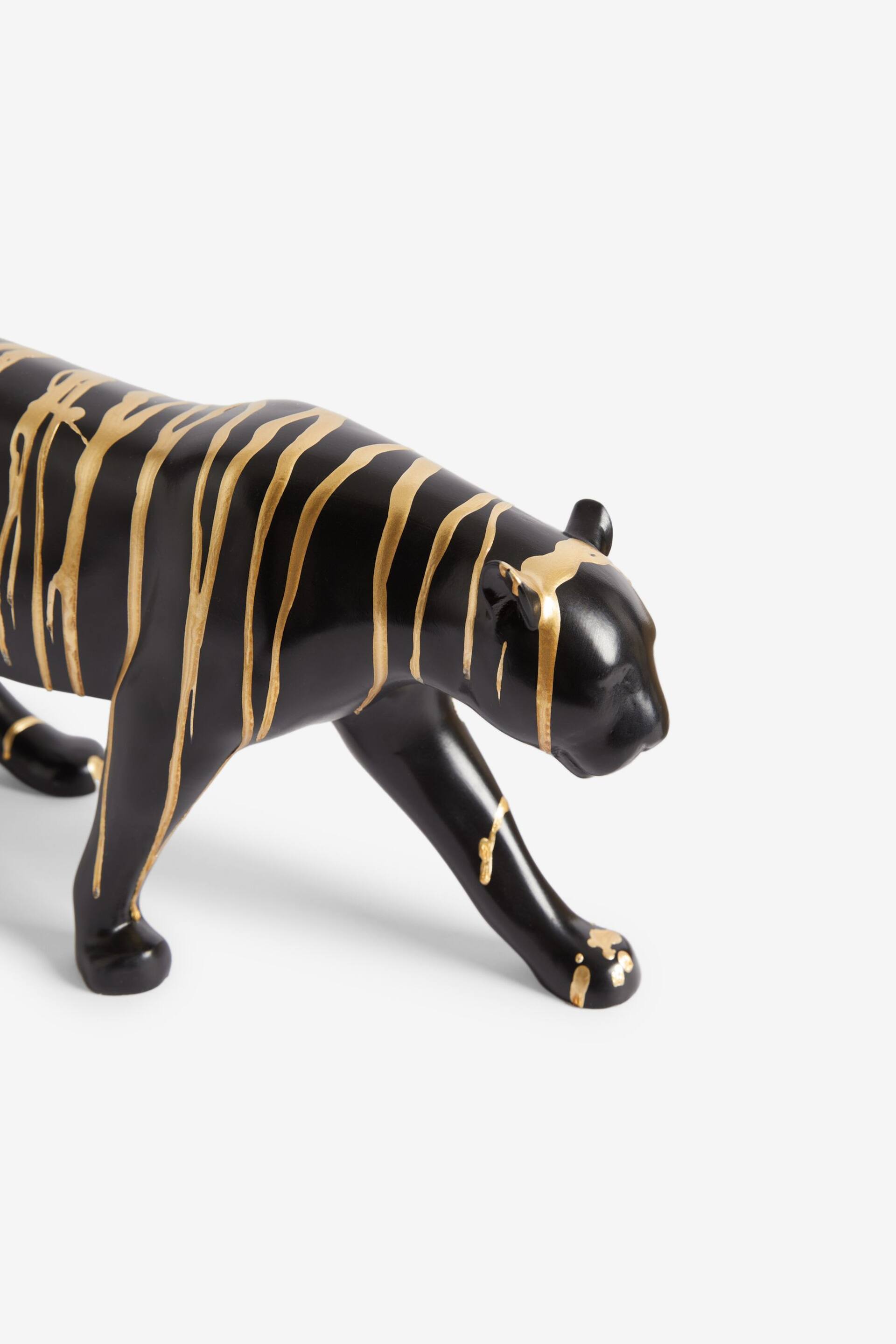Black Petra the Panther Gold Drip Ornament - Image 4 of 4