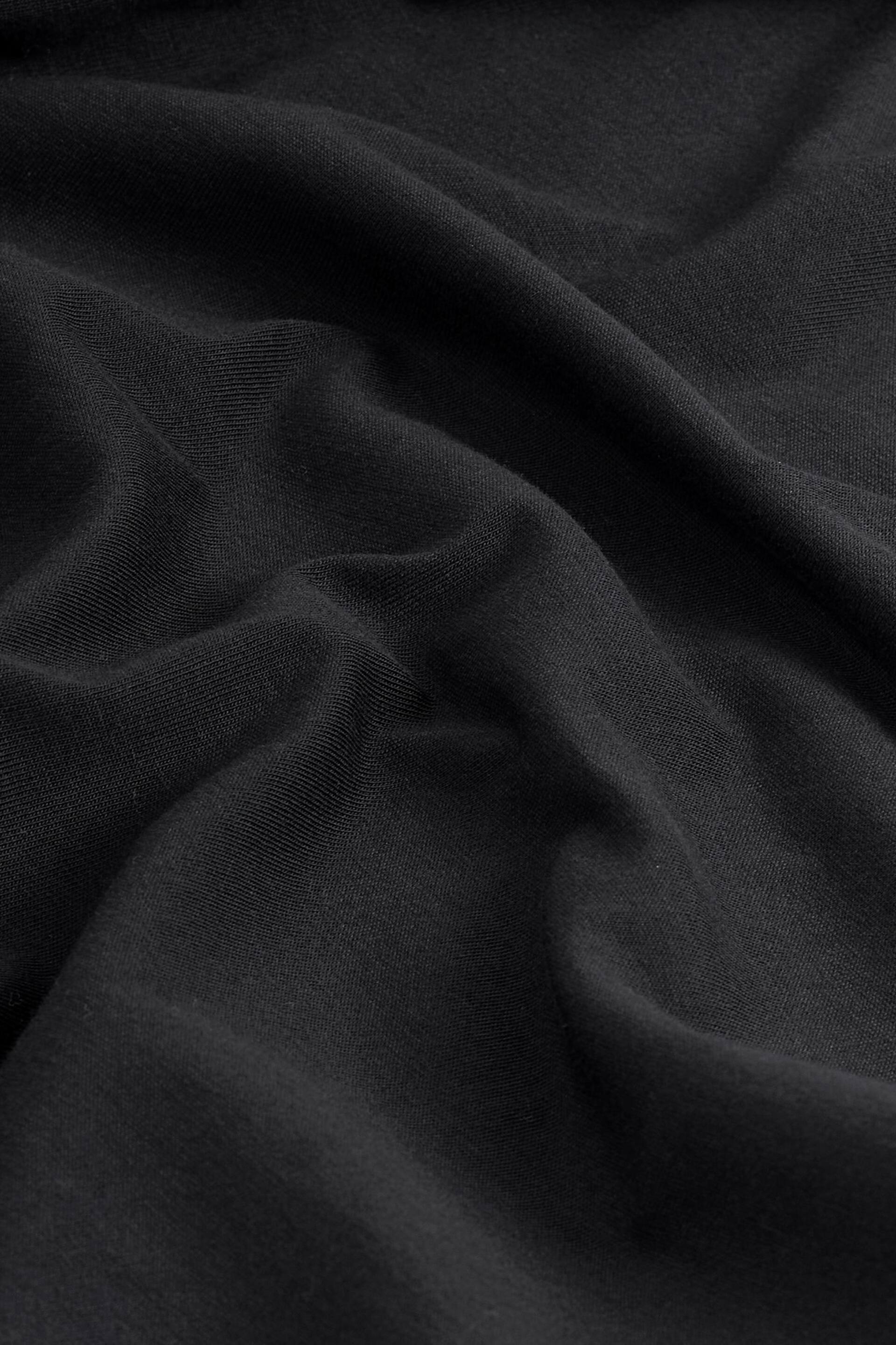 Black/Grey Long Sleeve Jersey Pyjamas Set - Image 11 of 11
